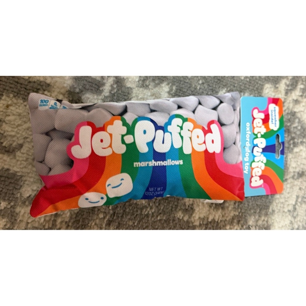 Oxford Dog Plush Marshmallow Themed Toy (NWT)